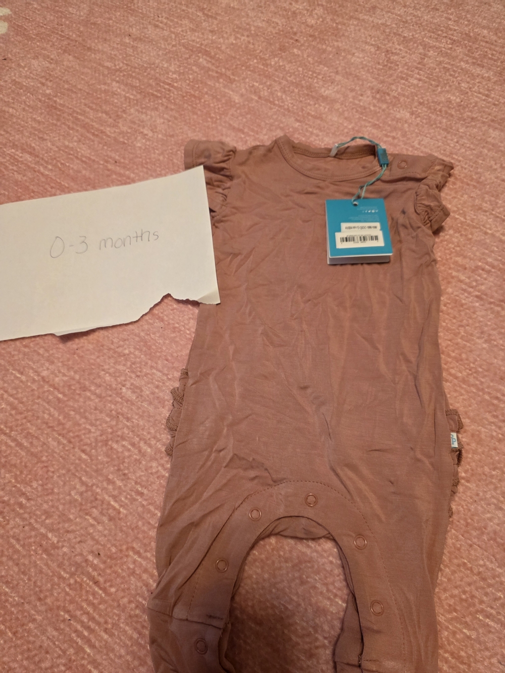 Posh Peanut One-Piece Romper in Dusty Rose